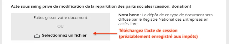 Téléchargez l'acte de cession enregistré