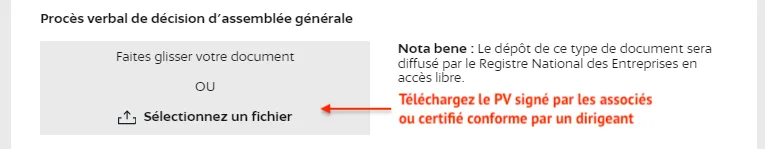 Téléchargez le PV d'AG signé