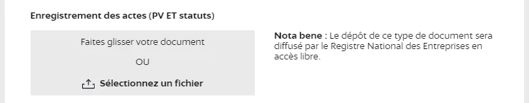 Téléchargez les statuts à jour et le procès-verbal d'AGE